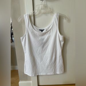 Nic+Zoe Scoop Neck Knit Tank Top, White